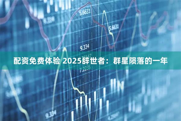 配资免费体验 2025辞世者：群星陨落的一年